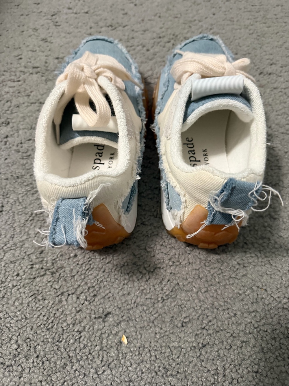 kate spade Blue and Cream Low-Top Sneakers - Picture 5 of 9